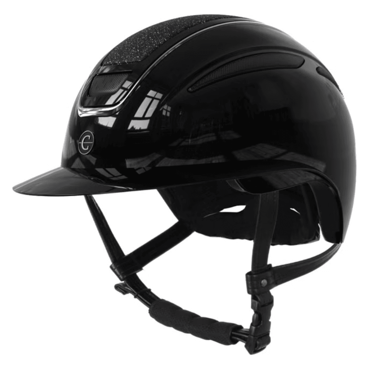 Covalliero  Ridehjelm Elite Polo Lakk Sølv