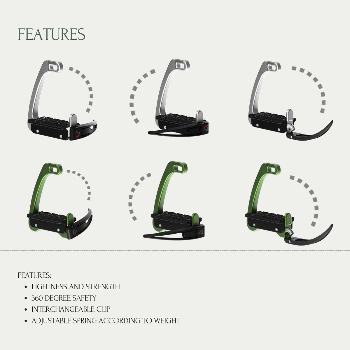 Safe Riding S3 Sikkerhetsstigbøyle - Velvet Deep Black