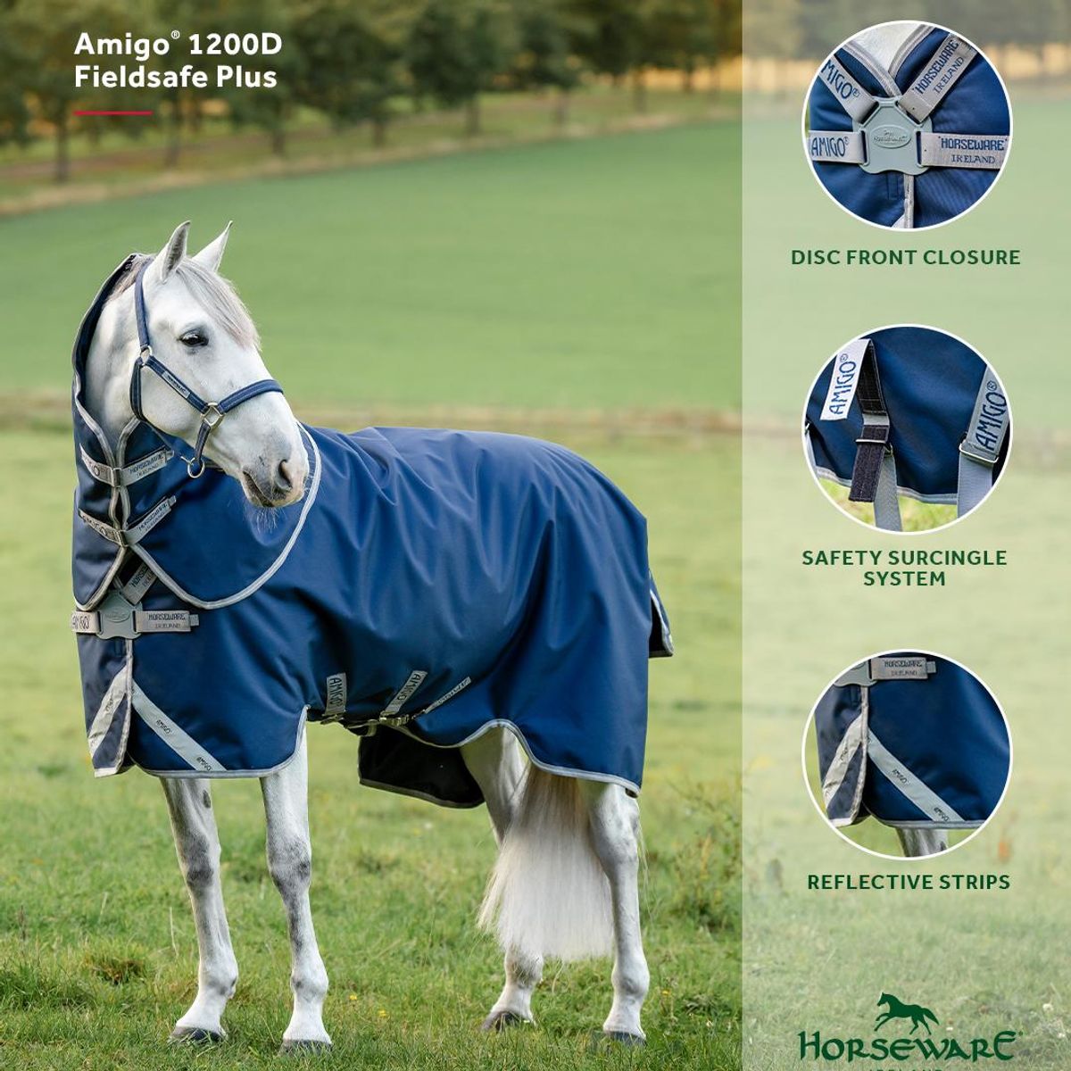 Amigo® 1200D FieldSafe Plus Turnout 50g