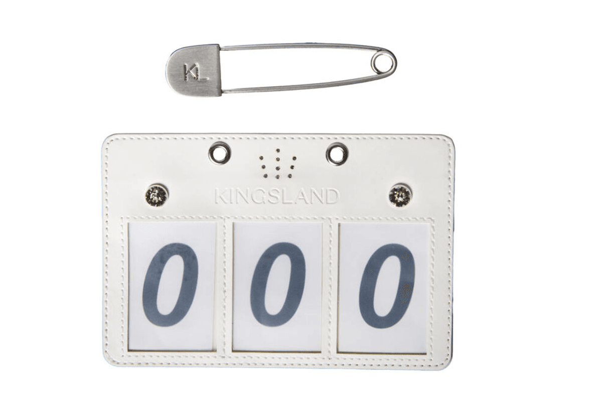 KLMaddie Show Number Plate W. 3 Numbers 1-Pack 