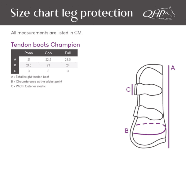 Hovedbilde QHP Tendon boots Champion