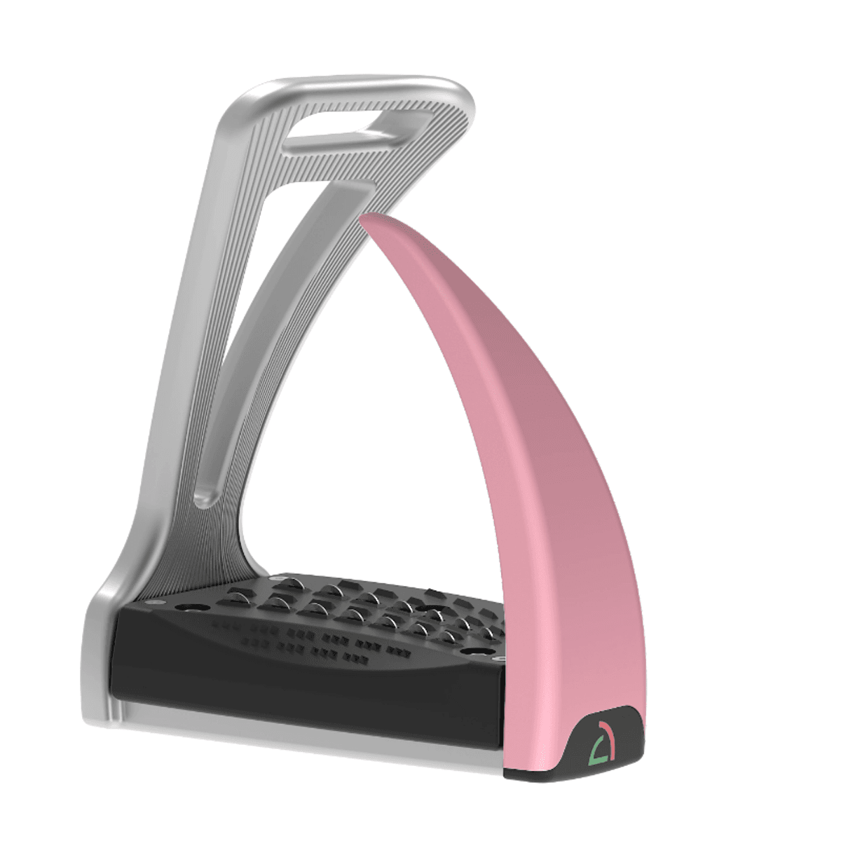 Safe Riding S2 Sikkerhetsstigbøyle - Pearly Silver/Rose Quartz